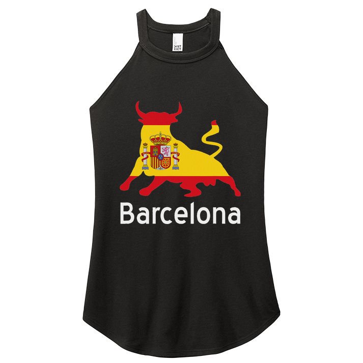 Barcelona Spain Spanish Bullfighting Women's Perfect Tri Rocker Tank