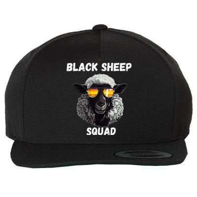 Black S.H.E.E.P Squad Outcast Black S.H.E.E.P In Family Wool Snapback Cap