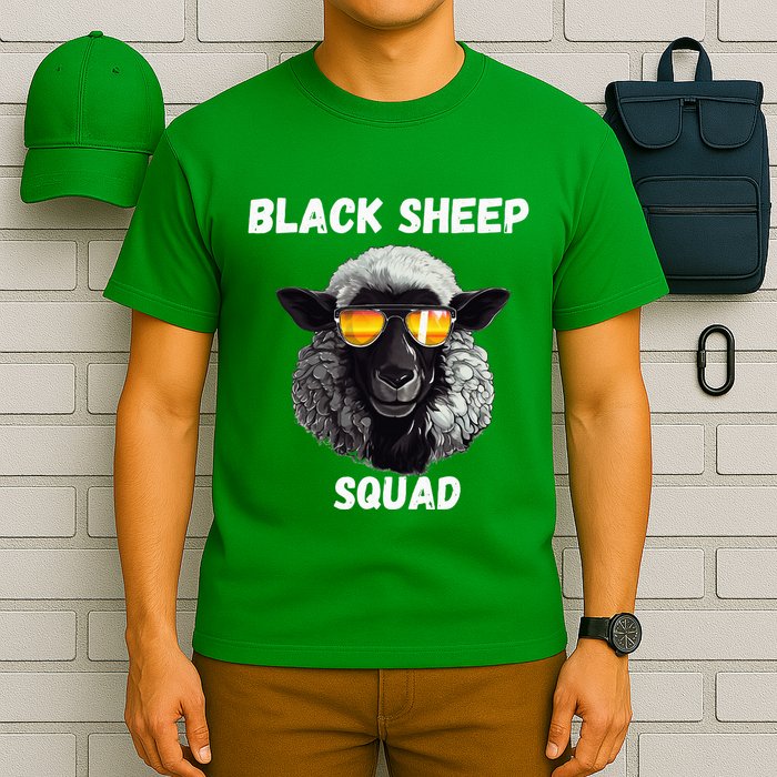 Black S.H.E.E.P Squad Outcast Black S.H.E.E.P In Family T-Shirt