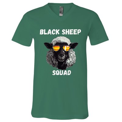 Black S.H.E.E.P Squad Outcast Black S.H.E.E.P In Family V-Neck T-Shirt