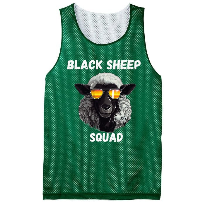 Black S.H.E.E.P Squad Outcast Black S.H.E.E.P In Family Mesh Reversible Basketball Jersey Tank