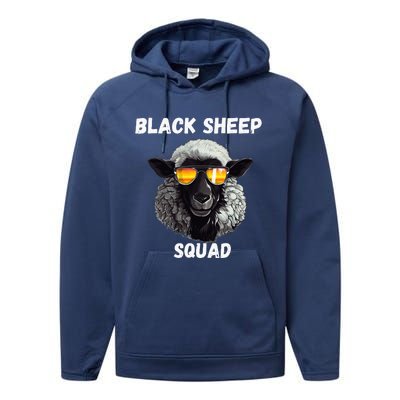 Black S.H.E.E.P Squad Outcast Black S.H.E.E.P In Family Performance Fleece Hoodie