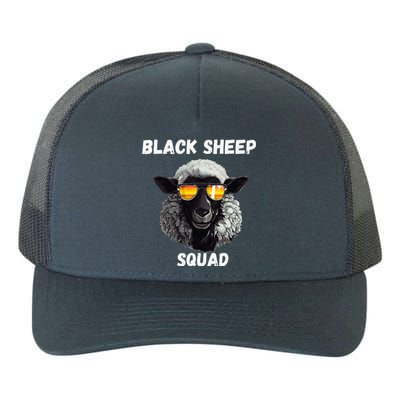 Black S.H.E.E.P Squad Outcast Black S.H.E.E.P In Family Yupoong Adult 5-Panel Trucker Hat