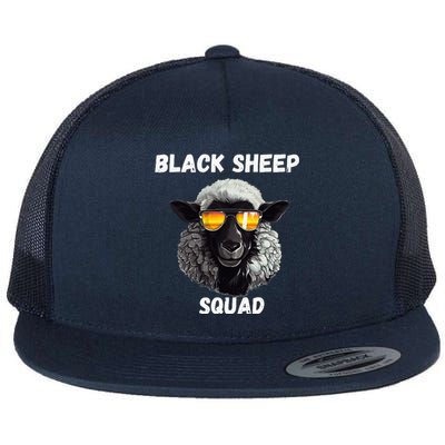 Black S.H.E.E.P Squad Outcast Black S.H.E.E.P In Family Flat Bill Trucker Hat