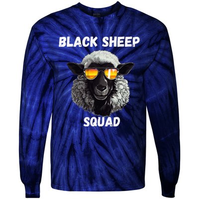 Black S.H.E.E.P Squad Outcast Black S.H.E.E.P In Family Tie-Dye Long Sleeve Shirt