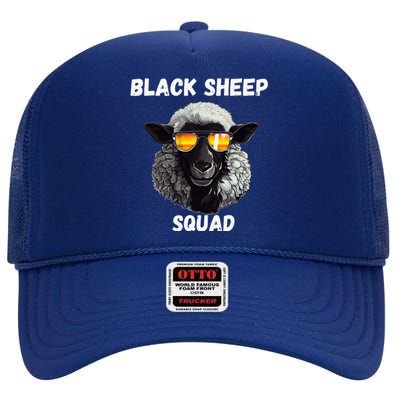 Black S.H.E.E.P Squad Outcast Black S.H.E.E.P In Family High Crown Mesh Back Trucker Hat