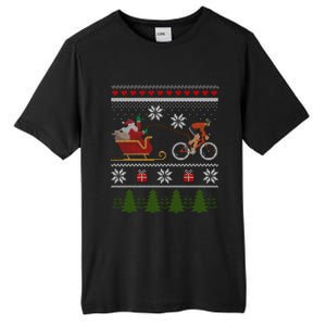 Bike Sledding Santa Sleigh Christmas Cycling Great Gift Tall Fusion ChromaSoft Performance T-Shirt