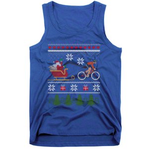 Bike Sledding Santa Sleigh Christmas Cycling Great Gift Tank Top