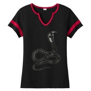 Black Snake Snakes Reptile Lover Jungle Zookeeper Zoology Ladies Halftime Notch Neck Tee