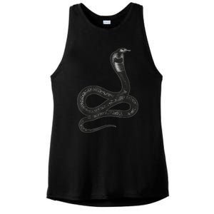 Black Snake Snakes Reptile Lover Jungle Zookeeper Zoology Ladies PosiCharge Tri-Blend Wicking Tank