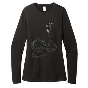 Black Snake Snakes Reptile Lover Jungle Zookeeper Zoology Womens CVC Long Sleeve Shirt