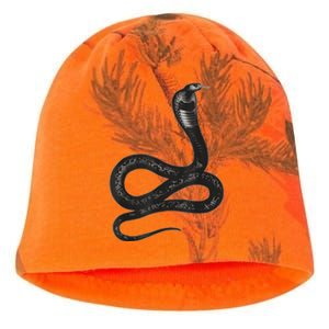 Black Snake Snakes Reptile Lover Jungle Zookeeper Zoology Kati - Camo Knit Beanie