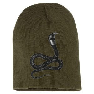 Black Snake Snakes Reptile Lover Jungle Zookeeper Zoology Short Acrylic Beanie