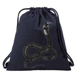 Black Snake Snakes Reptile Lover Jungle Zookeeper Zoology Drawstring Bag