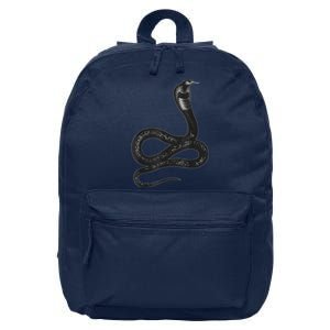 Black Snake Snakes Reptile Lover Jungle Zookeeper Zoology 16 in Basic Backpack