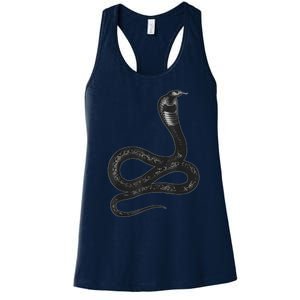 Black Snake Snakes Reptile Lover Jungle Zookeeper Zoology Women's Racerback Tank