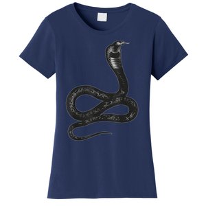 Black Snake Snakes Reptile Lover Jungle Zookeeper Zoology Women's T-Shirt