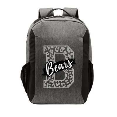 Bears School Sports Fan Team Spirits Mascot Heart Leopard Vector Backpack