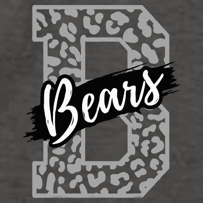 Bears School Sports Fan Team Spirits Mascot Heart Leopard Vector Backpack