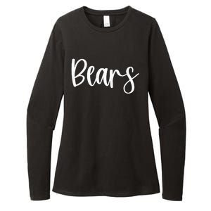 Bears School Spirit Team Mascot Game Night Womens CVC Long Sleeve Shirt