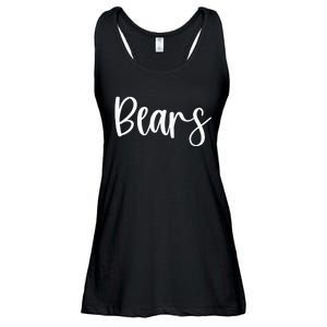 Bears School Spirit Team Mascot Game Night Ladies Essential Flowy Tank