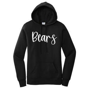 Bears School Spirit Team Mascot Game Night Women's Pullover Hoodie