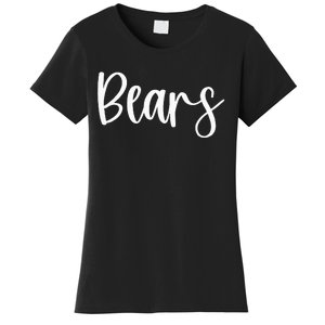 Bears School Spirit Team Mascot Game Night Women's T-Shirt