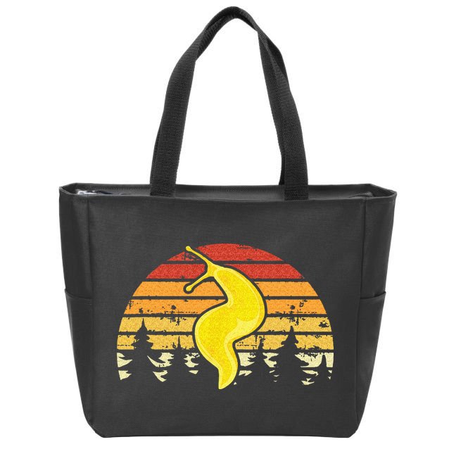 Banana Slug – Spotted Banana Slug Species Climbing Slug Zip Tote Bag
