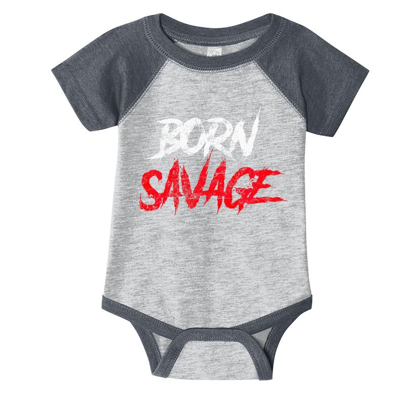 Born Savage Savage Infant Baby Jersey Bodysuit