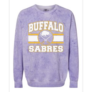 Buffalo Sabres Stripe Royal Blue Colorblast Crewneck Sweatshirt