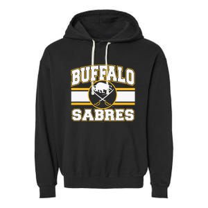 Buffalo Sabres Stripe Royal Blue Garment-Dyed Fleece Hoodie