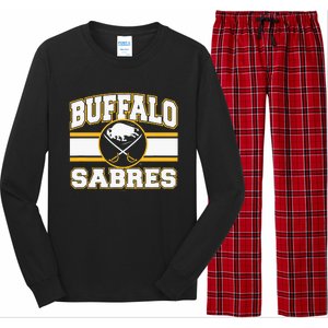 Buffalo Sabres Stripe Royal Blue Long Sleeve Pajama Set