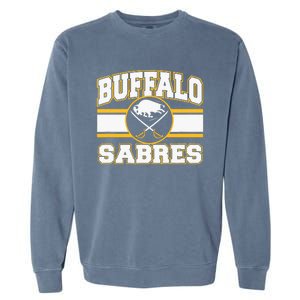 Buffalo Sabres Stripe Royal Blue Garment-Dyed Sweatshirt