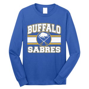 Buffalo Sabres Stripe Royal Blue Long Sleeve Shirt