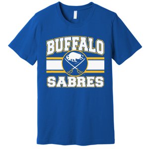 Buffalo Sabres Stripe Royal Blue Premium T-Shirt