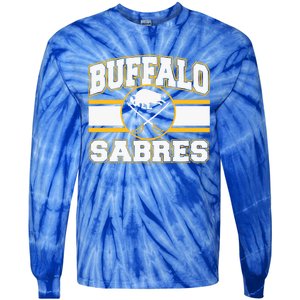 Buffalo Sabres Stripe Royal Blue Tie-Dye Long Sleeve Shirt