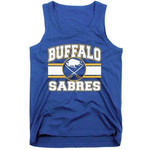 Buffalo Sabres Stripe Royal Blue Tank Top