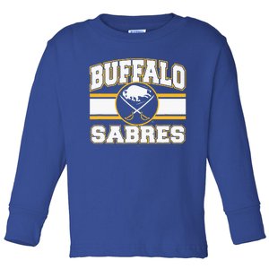 Buffalo Sabres Stripe Royal Blue Toddler Long Sleeve Shirt