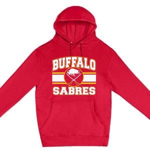 Buffalo Sabres Stripe Royal Blue Premium Pullover Hoodie