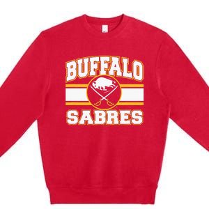 Buffalo Sabres Stripe Royal Blue Premium Crewneck Sweatshirt