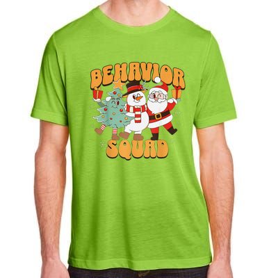 Behavioral Squad Santa Snowman Aba Therapist Christmas Adult ChromaSoft Performance T-Shirt