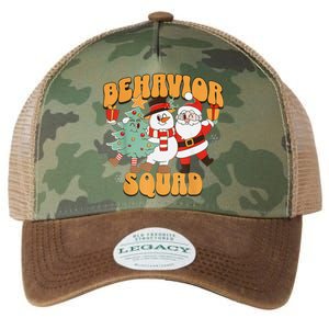 Behavioral Squad Santa Snowman Aba Therapist Christmas Legacy Tie Dye Trucker Hat