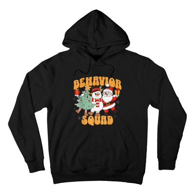 Behavioral Squad Santa Snowman Aba Therapist Christmas Hoodie