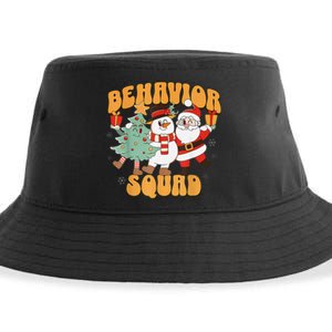 Behavioral Squad Santa Snowman Aba Therapist Christmas Sustainable Bucket Hat