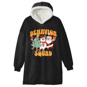 Behavioral Squad Santa Snowman Aba Therapist Christmas Hooded Wearable Blanket