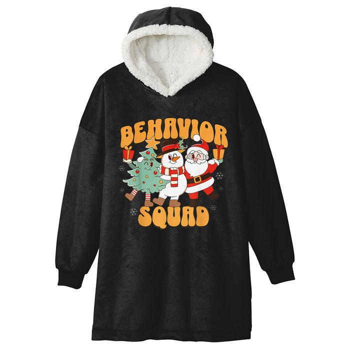 Behavioral Squad Santa Snowman Aba Therapist Christmas Hooded Wearable Blanket