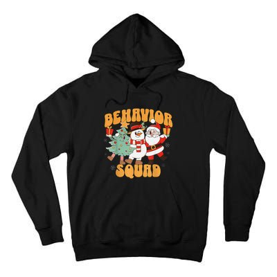 Behavioral Squad Santa Snowman Aba Therapist Christmas Tall Hoodie