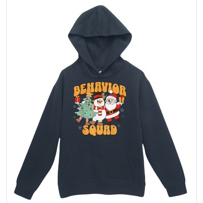 Behavioral Squad Santa Snowman Aba Therapist Christmas Urban Pullover Hoodie