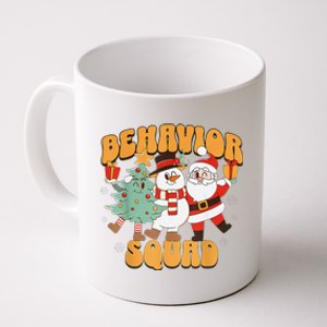 Behavioral Squad Santa Snowman Aba Therapist Christmas Coffee Mug