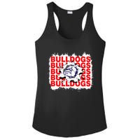 Bulldogs School Sports Fan Team Spirit Ladies PosiCharge Competitor Racerback Tank